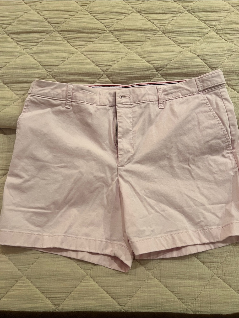 Tommy Hilfiger Light Pink Cotton Bermuda Shorts
